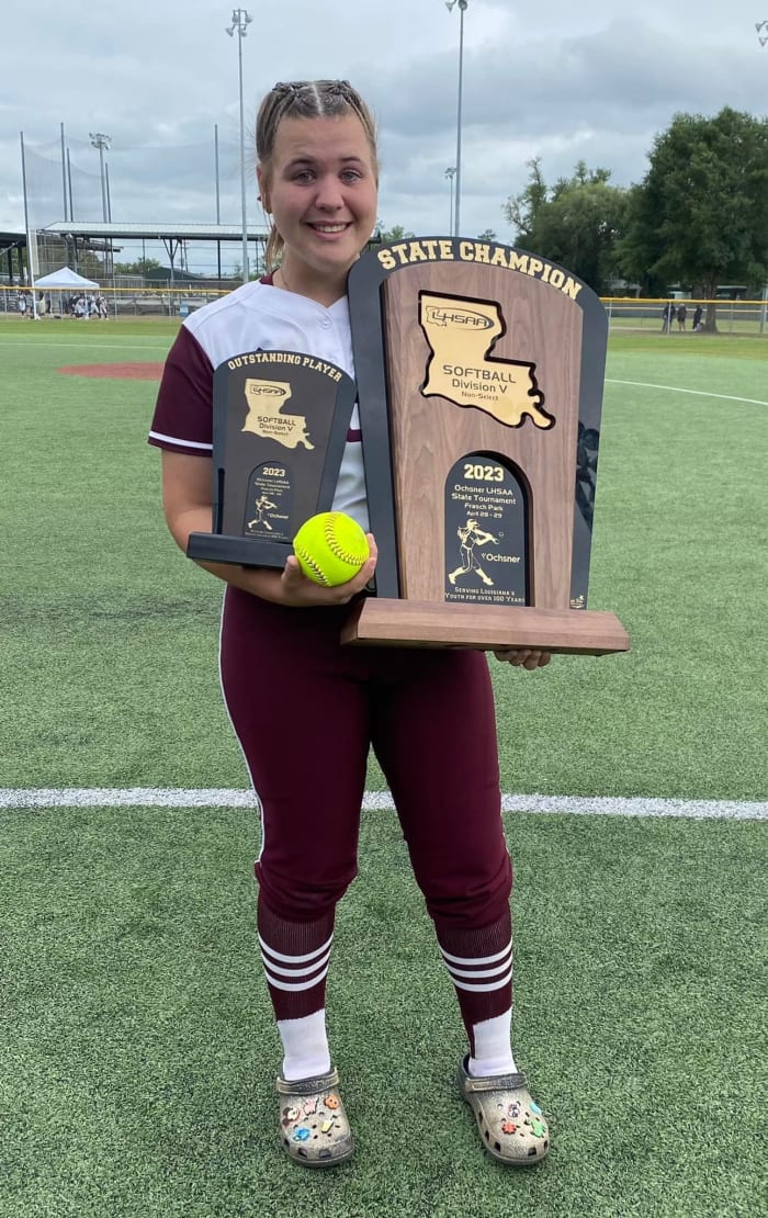 Photo of Converse's Avery Prine by Converse LadyCat Softball Facebook page&nbsp;